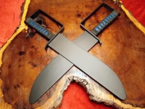 Custom Handmade Powder Coated premium quality Kangfu Knife Pair For Training